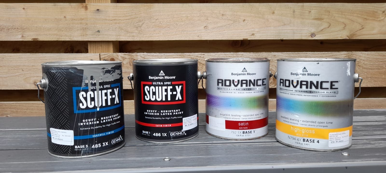 Specialist paint primers used to prime kitchen cabinets before hand painting a kitchen
