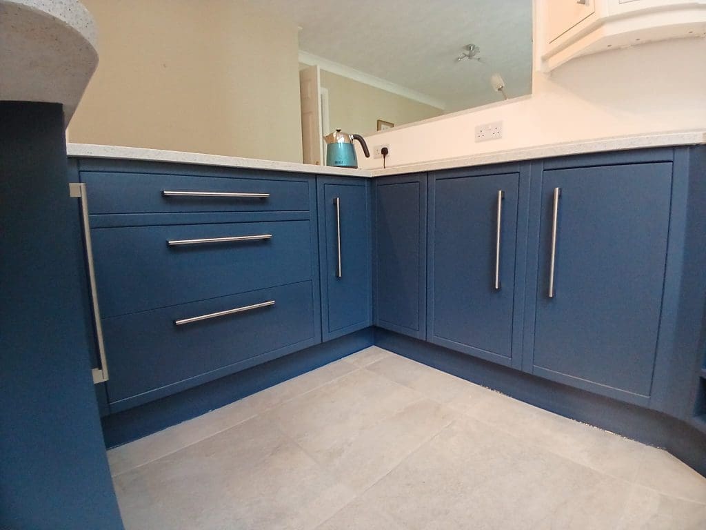 Kitchen Cabinets after hand-painting