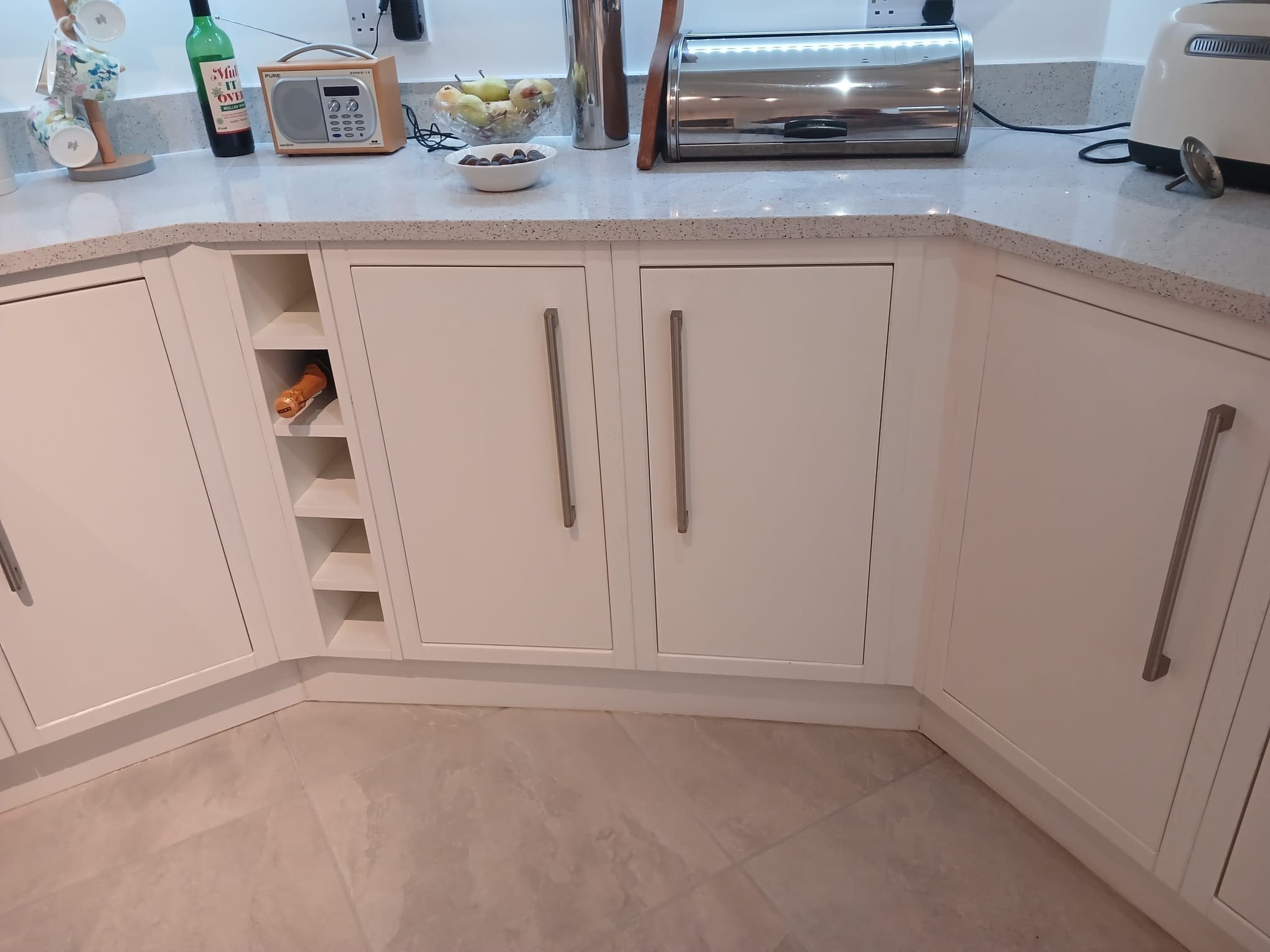 Hand painted kitchen project in Leeds before painting